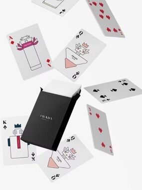 PRADA BEAUTY Limited Edition PLAYING CARDS (52 Card Deck) NEW IN BOX/SEALED GWP